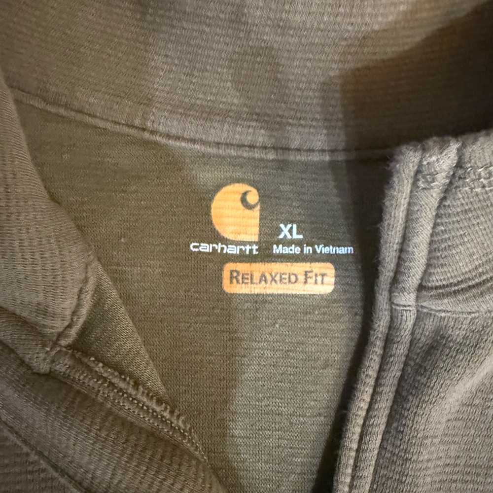 Carhartt Men’s Force Relaxed Fit Midweight Long-Sleeve Quarter Zip size: XL - Picture 3 of 4